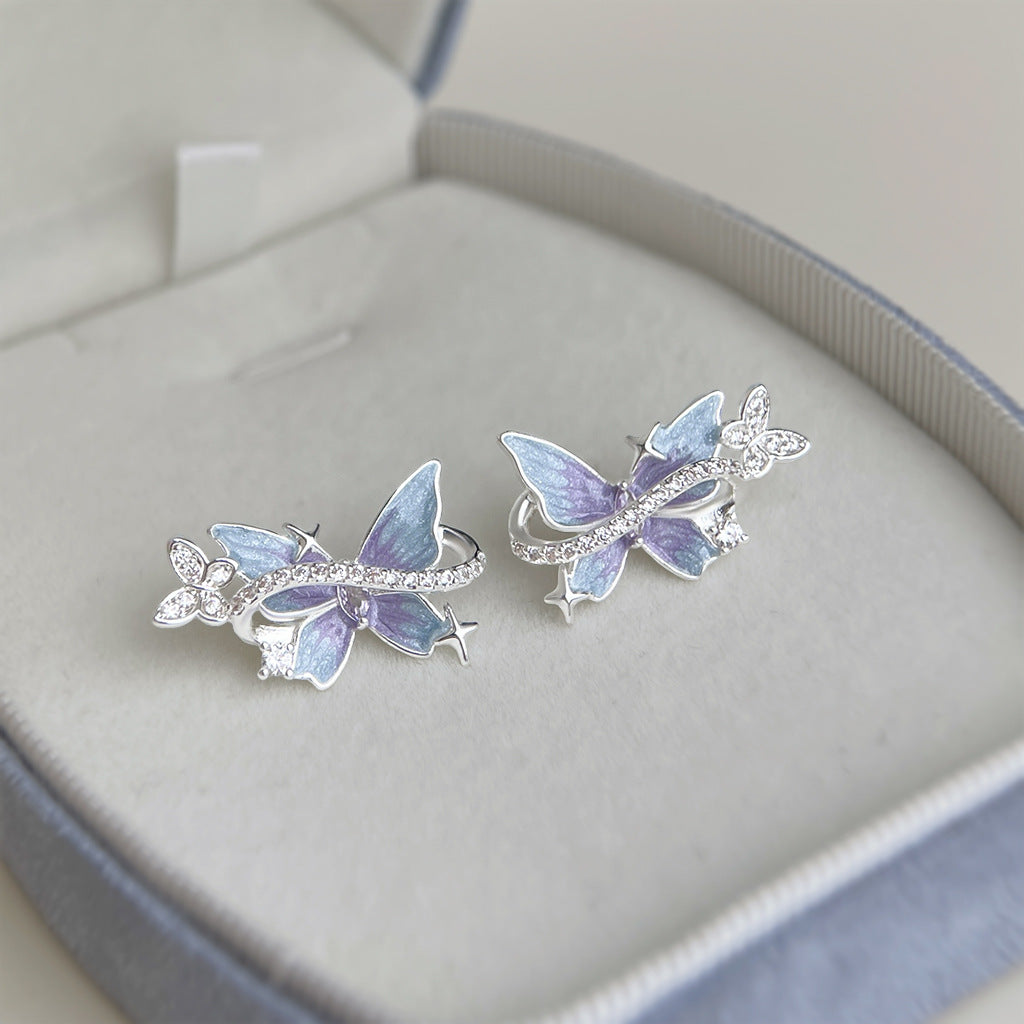 Moonlit Butterfly Earrings