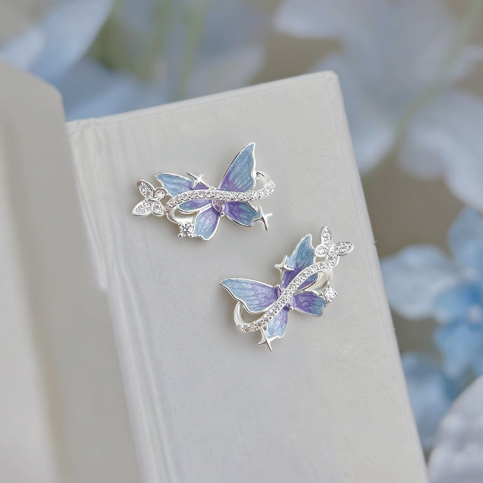 Moonlit Butterfly Earrings