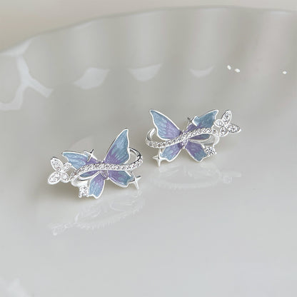 Moonlit Butterfly Earrings