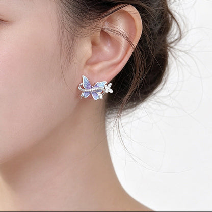 Moonlit Butterfly Earrings