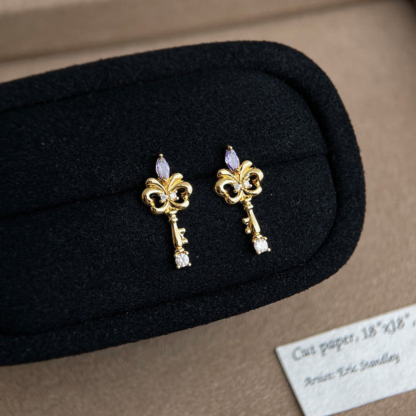 Keepsake Key Earrings