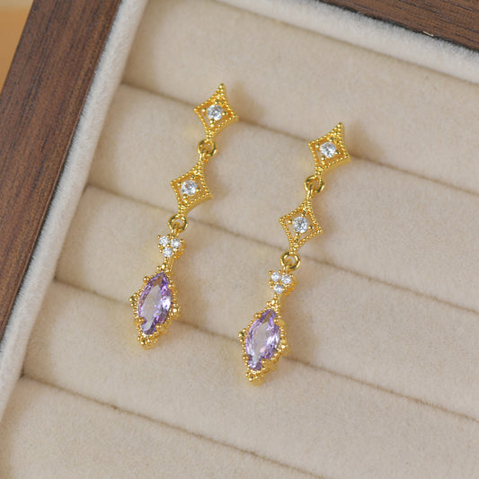 Boucles d'oreilles Violette de Vienne