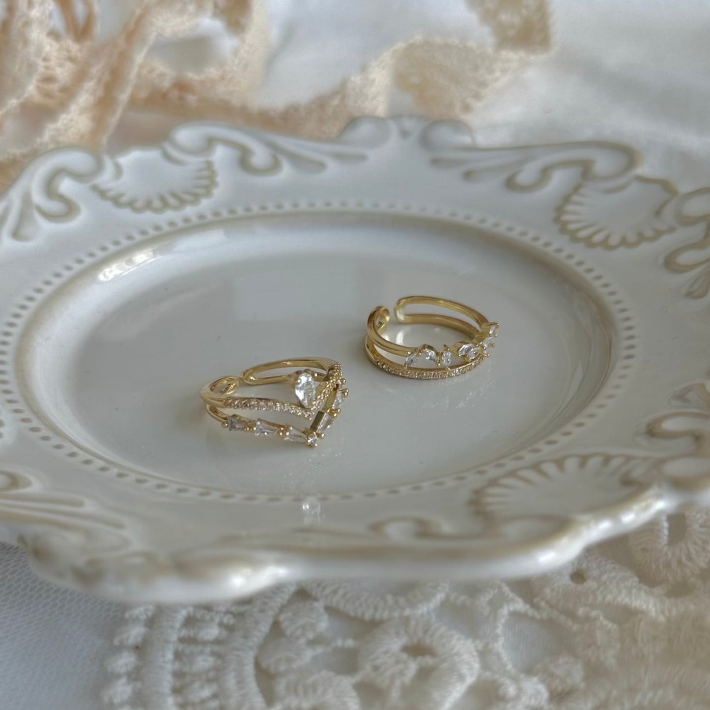 [Sample Sale] Baroque Ring Set - Lucille
