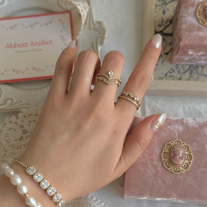 [Sample Sale] Baroque Ring Set - Lucille