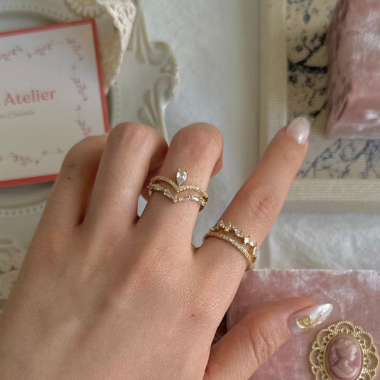 [Sample Sale] Baroque Ring Set - Lucille