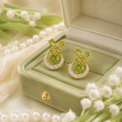 Verdant Butterfly Waltz Earrings