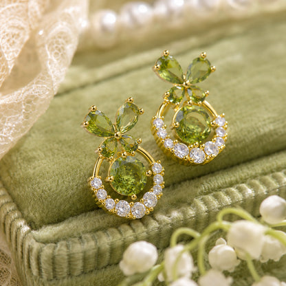 Verdant Butterfly Waltz Earrings