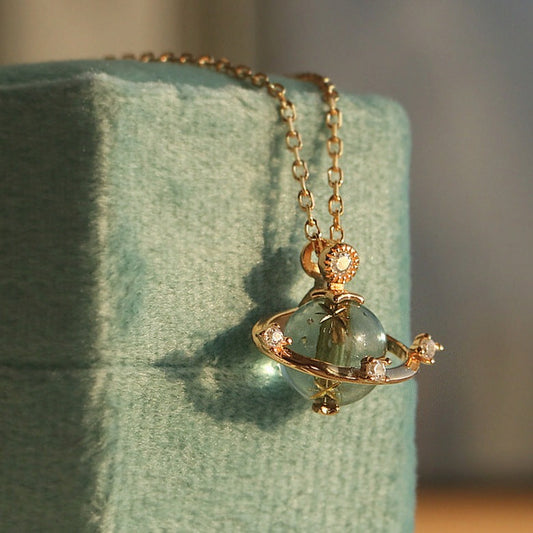 Blue Jupiter Necklace (Solid Silver)