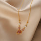 Rose Quartz Heart Necklace (Solid Silver)