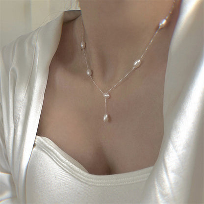 Pearl Necklace - Valerie (Solid Silver)