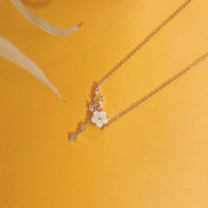 Cherry Blossom Necklace (Solid Silver)