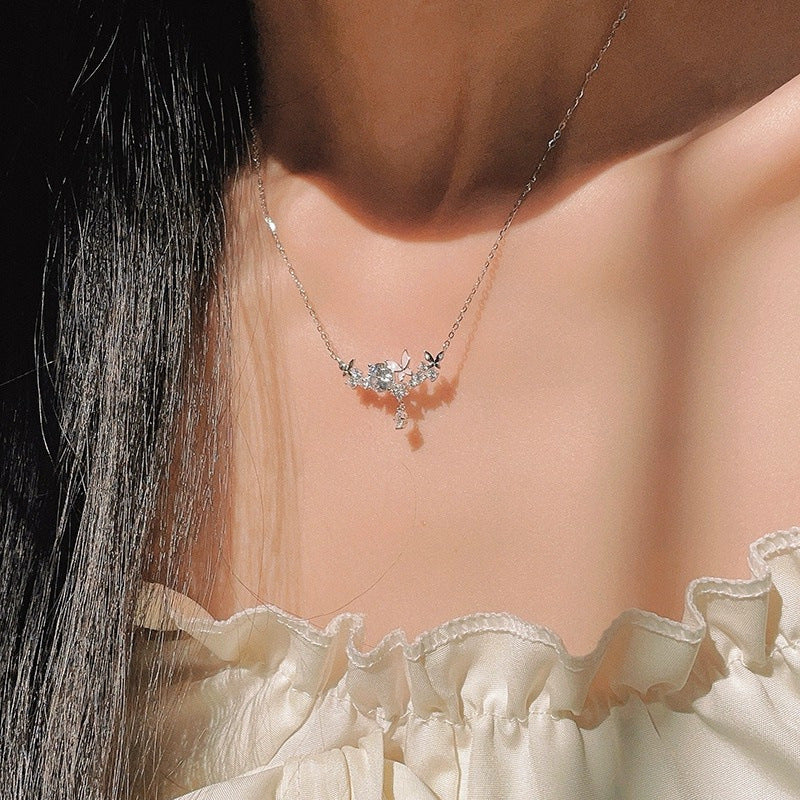 Butterfly Necklace (Solid Silver) - Janice