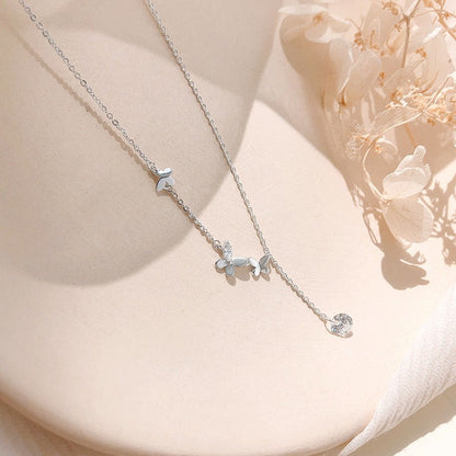 Butterfly Necklace (Solid Silver) - Sydney