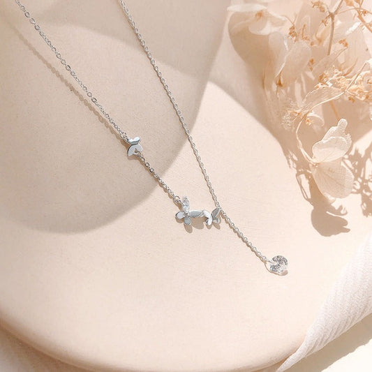 Butterfly Necklace (Solid Silver) - Sydney