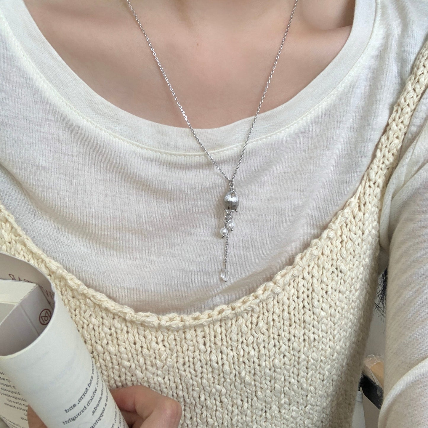 Lily of the Valley Necklace in Silver