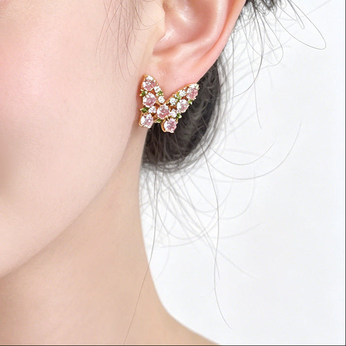 Rose Garden Butterfly Earrings