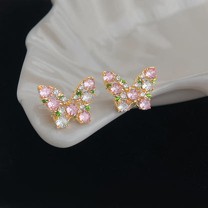 Rose Garden Butterfly Earrings