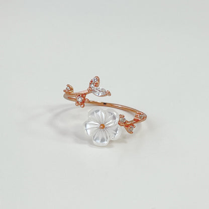 Cherry Blossom Ring (Solid Silver)