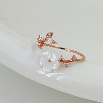 Cherry Blossom Ring (Solid Silver)