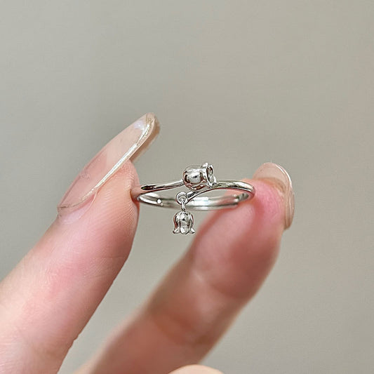 Lily of the Valley Ring (Solid Silver)