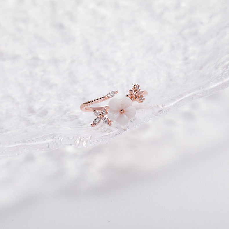 Cherry Blossom Butterfly Ring