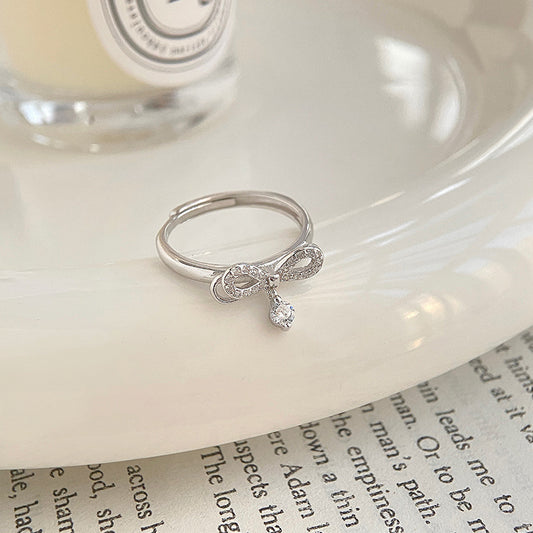 Bow Ring (Solid Silver)
