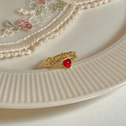 Floral Heart Ring - Jaimie