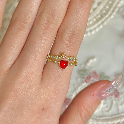 Floral Heart Ring - Jaimie