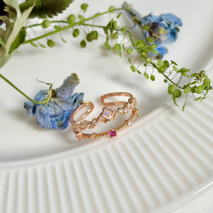 Rose Gold Tiara Ring - Valentina