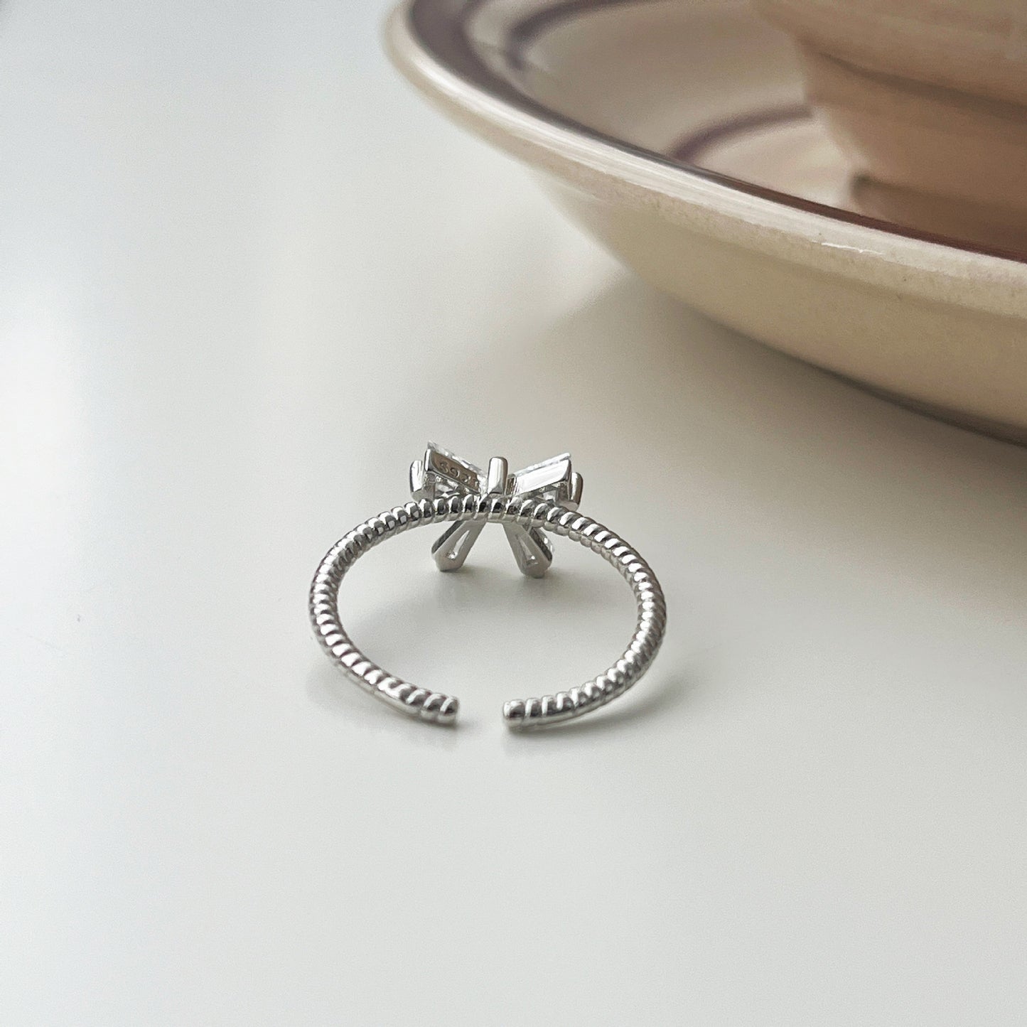 Bow Ring (Solid Silver) - Jenna