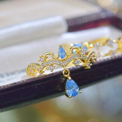 Chandelier Blue Topaz Ring