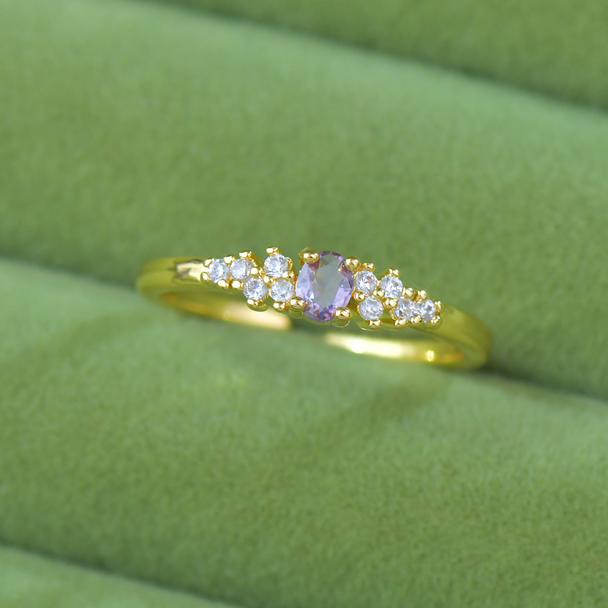 Violet Stardust Ring