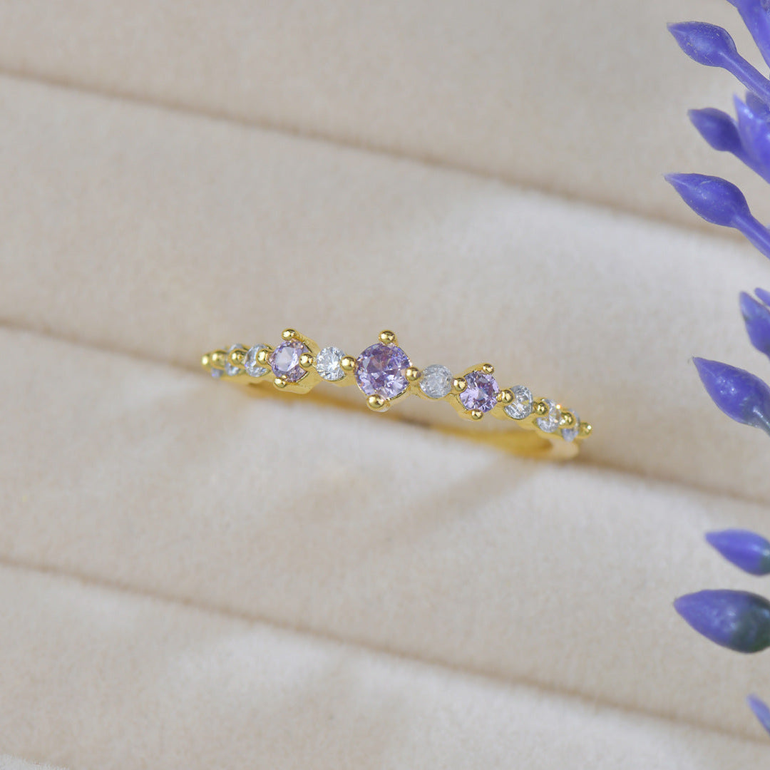 Violet Cadence Ring