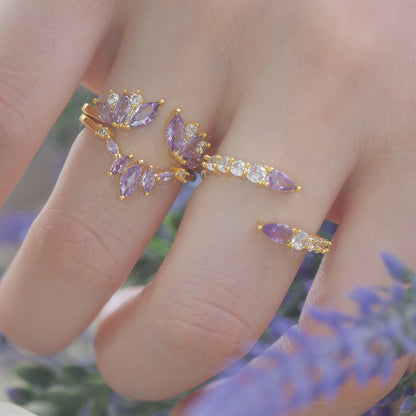 Violet Laurel Ring