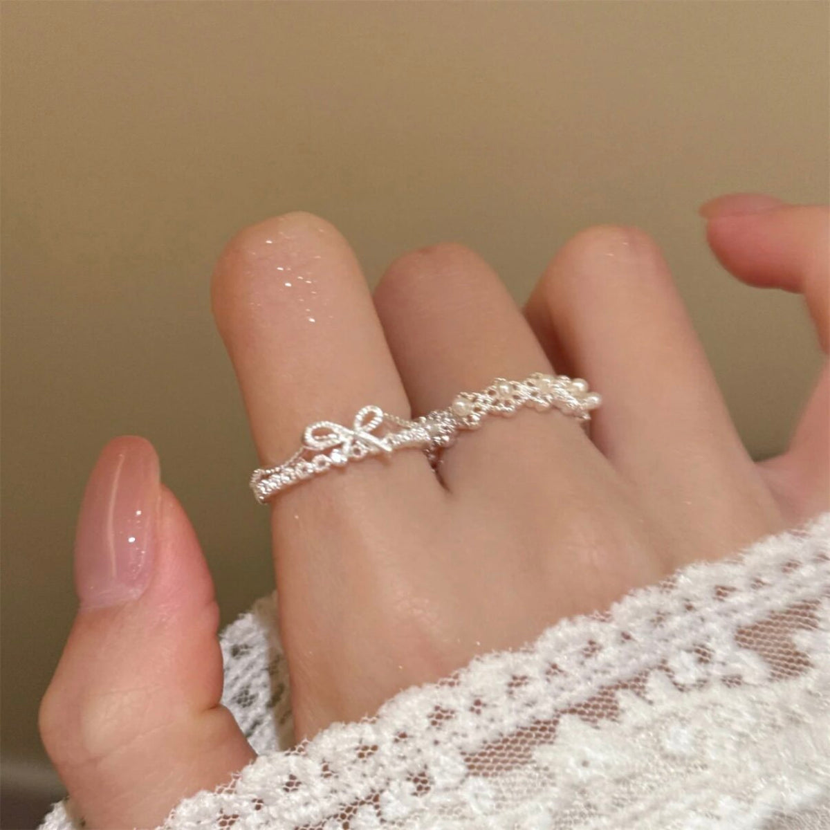 Rosalie Pearl Band Ring