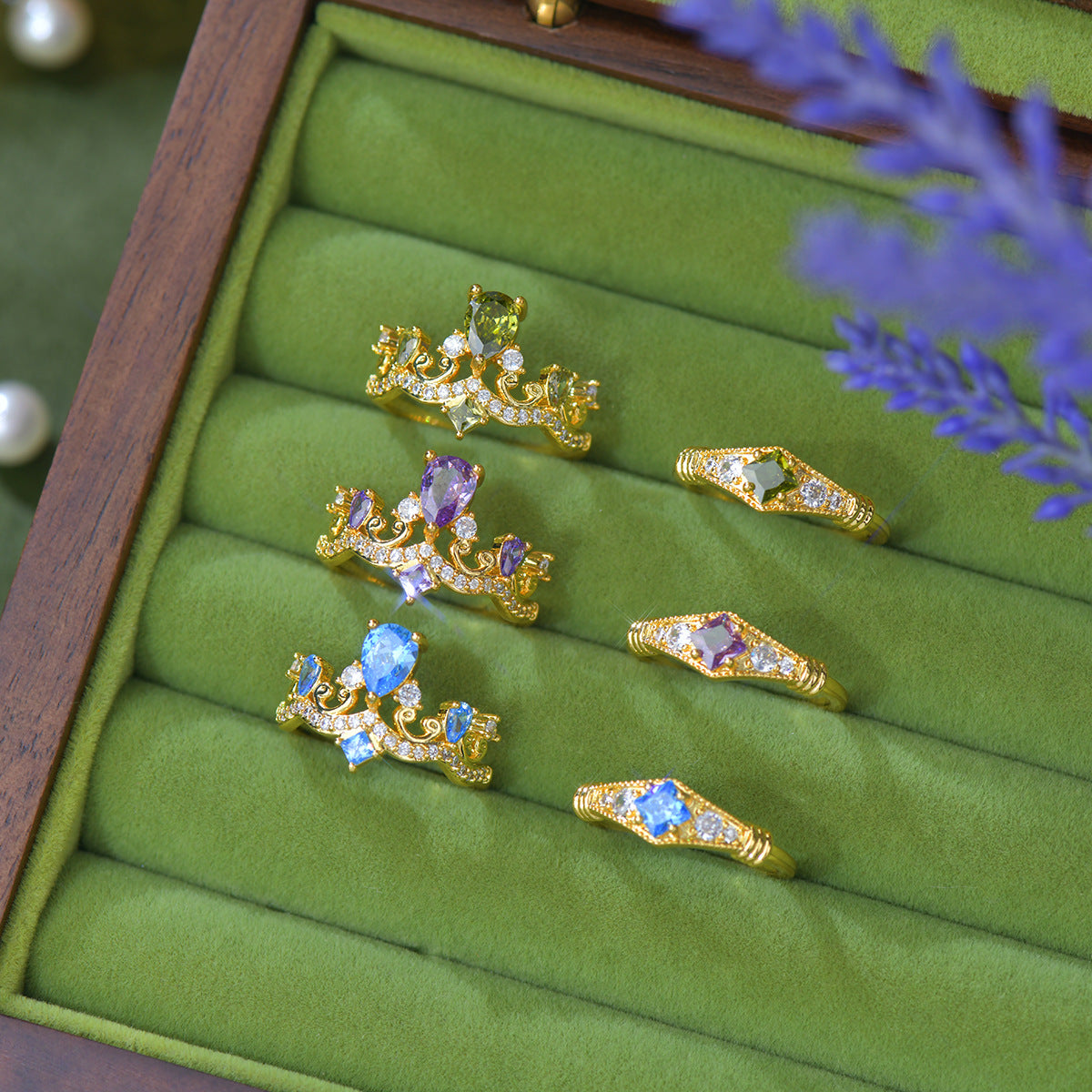 Azure Diadem Ring