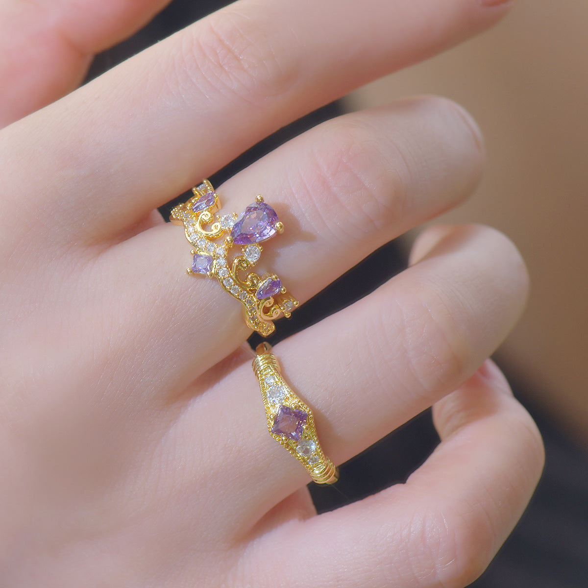 Violet Diadem Ring