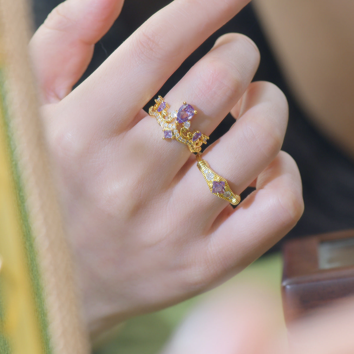 Violet Talisman Ring