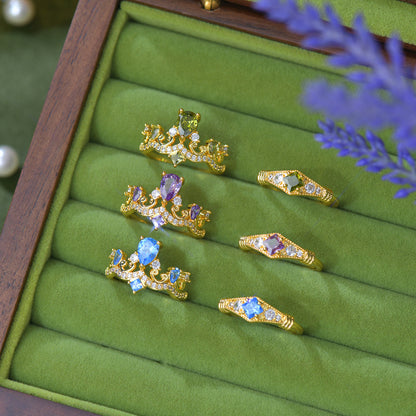 Peridot Diadem Ring