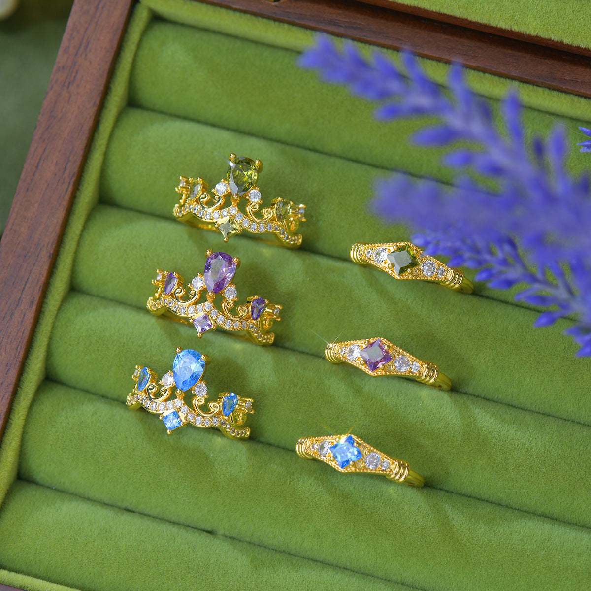 Peridot Diadem Ring