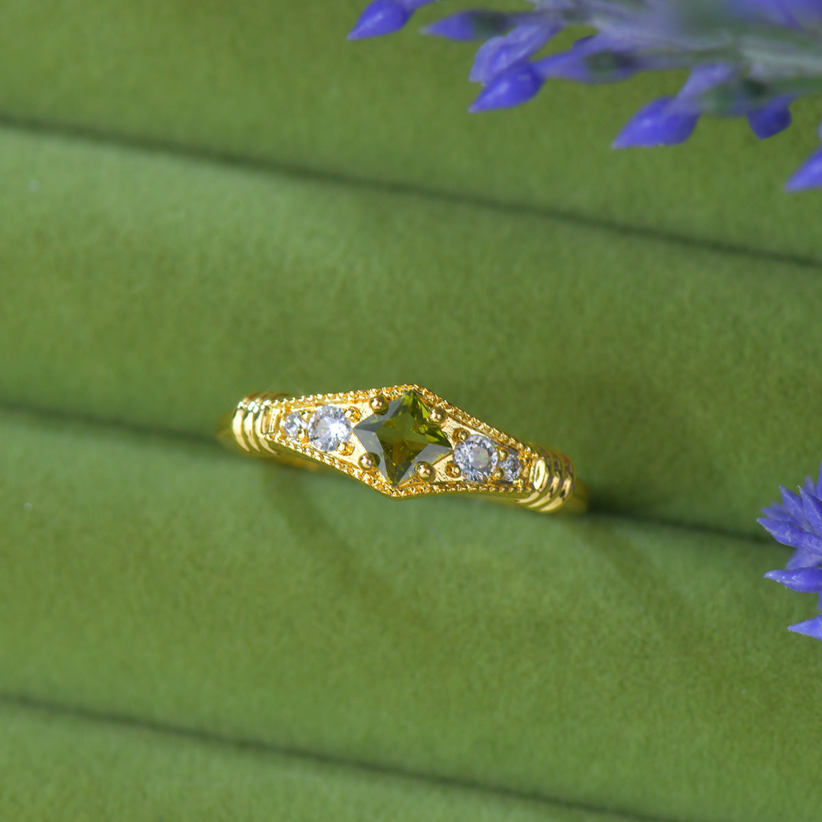 Peridot Talisman Ring