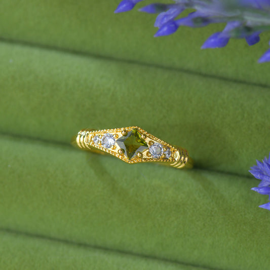 Peridot Talisman Ring