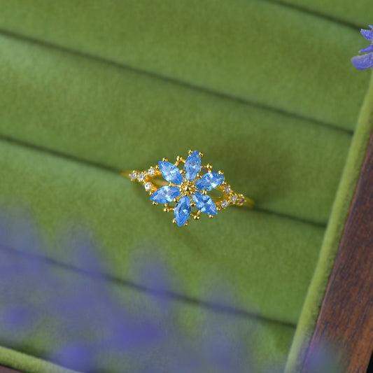 Azure Aster Ring