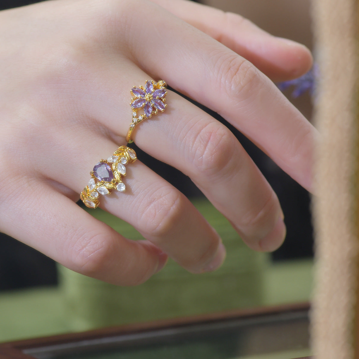 Violet Aster Ring