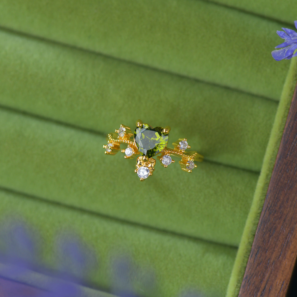 Verdant Heart Flourish Ring