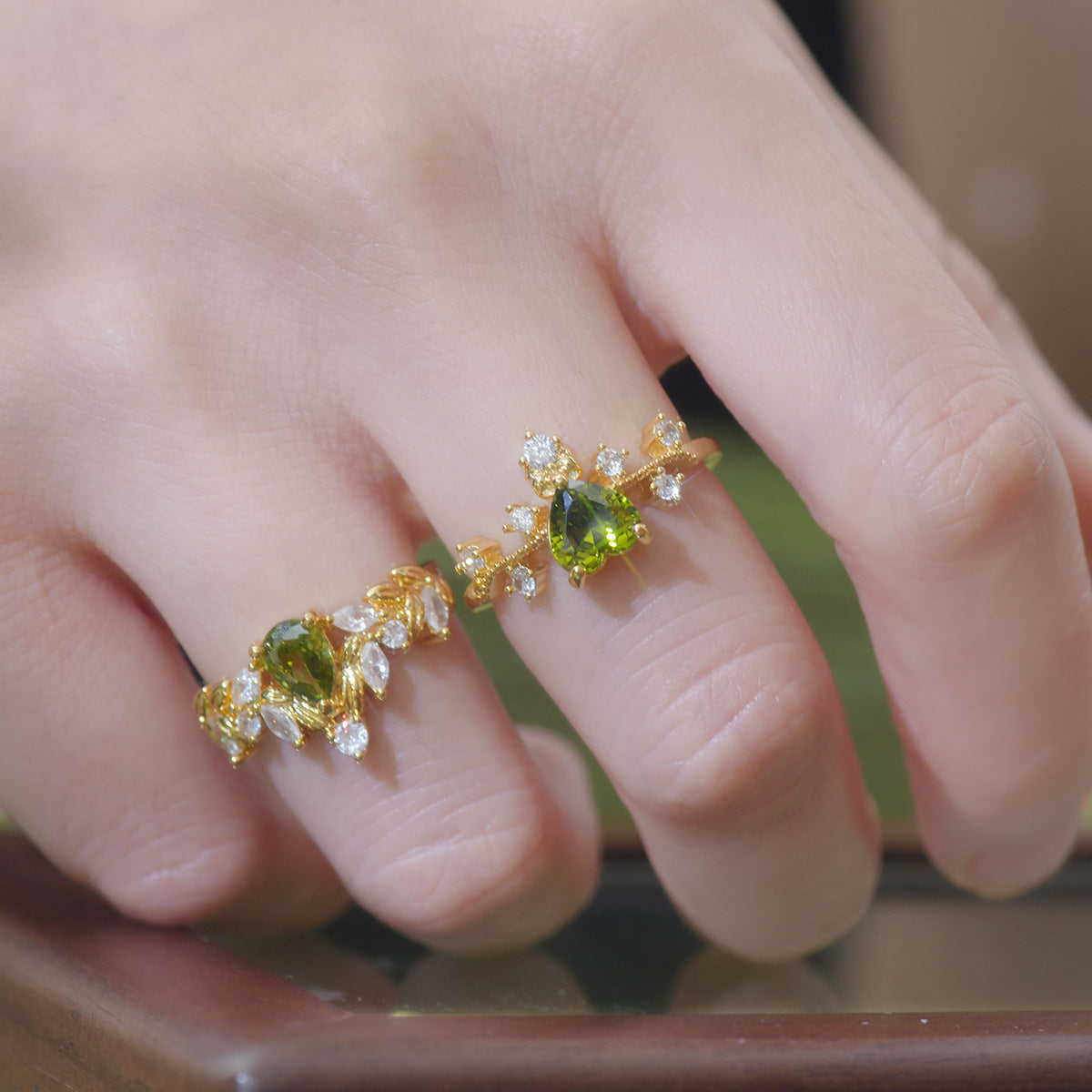 Verdant Heart Flourish Ring