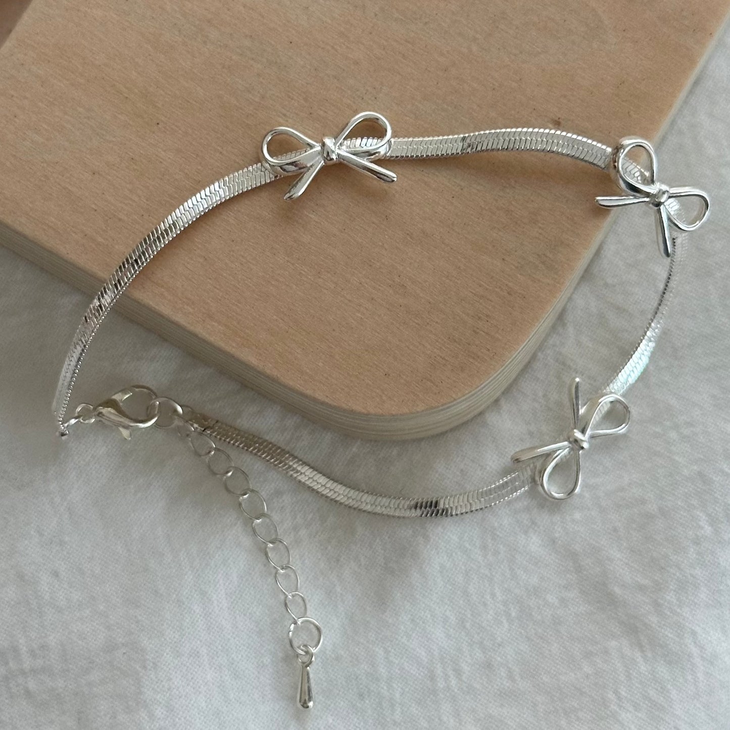 Silver Bow Bracelet