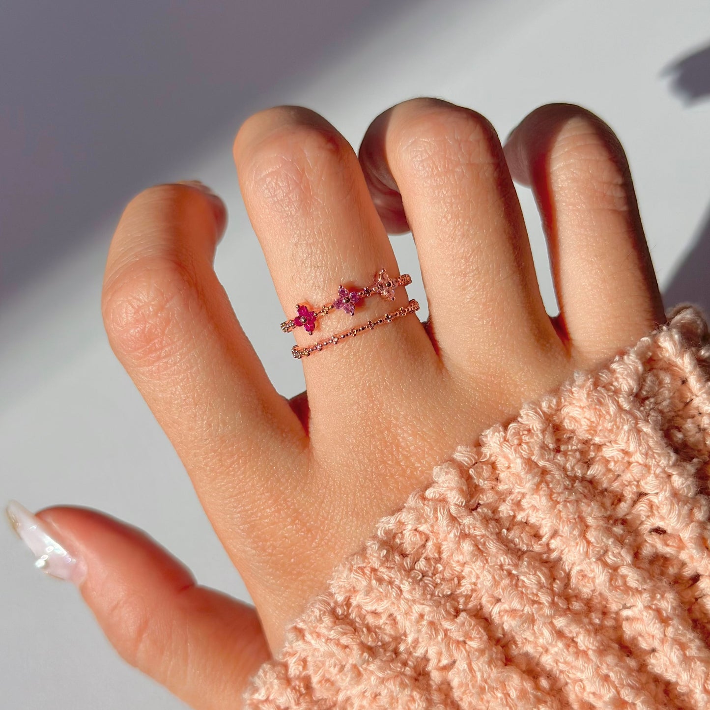 Pink Blossom Ring