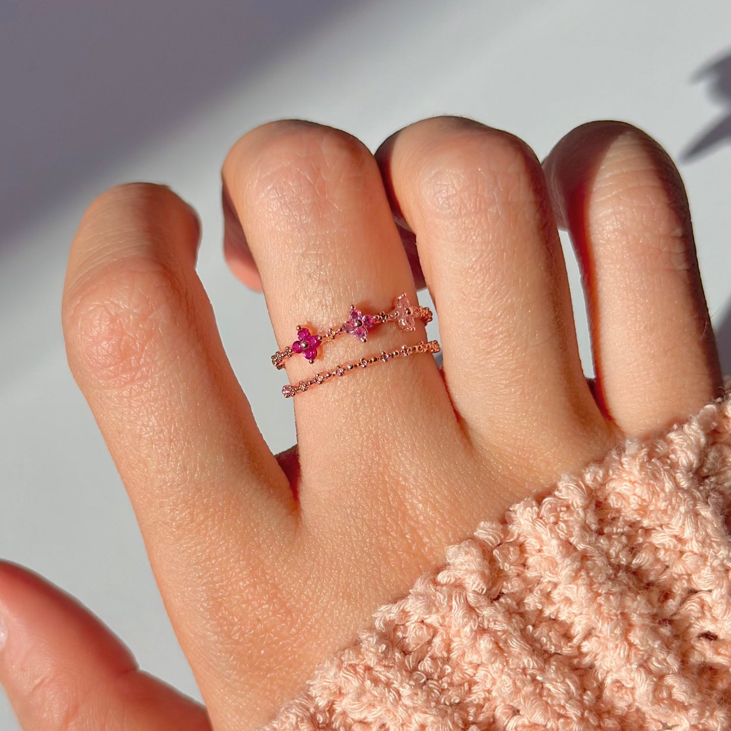 Pink Blossom Ring