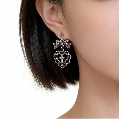 Abbey Heart Earrings - Hypoallergenic - Abbott Atelier
